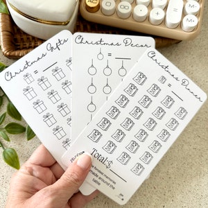 クリスマスA6ミニ貯金チャレンジ | 積立金トラッカー | キャッシュスタッフィング | 予算編成