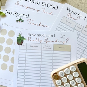 Debt Payoff Planner | Dave Ramsey Baby Steps 1 & 2 (PDF Printable) Budget 2026 image 6