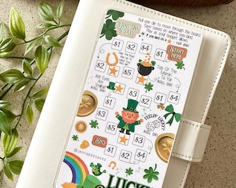 Lucky Charm A6 Savings Challenge | Savings Trackers | Cash Stuffing | Budgeting