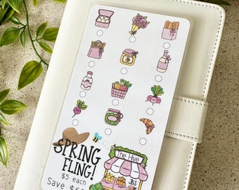 Spring Fling A6 Savings Challenge | Savings Trackers | Cash Stuffing | Budgeting