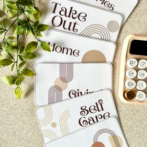 Custom Envelope Category Inserts | Laminated | Reusable | Fits A6 Sized Cash Envelopes | Budgeting & Finance Planning