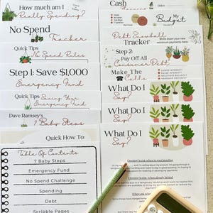 Debt Payoff Planner | Dave Ramsey Baby Steps 1 & 2 (PDF Printable) Budget 2026 image 3