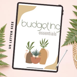 Simplifié NUMÉRIQUE Budget Essentials | 7 systèmes de base |  Téléchargement instantané | PDF imprimable | Lettre US