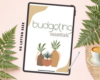 DIGITAL Budget Essentials Simplified Packet | 7 Basic Systems |  Instant Download | PDF Printable | US Letter
