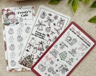 Conjunto de desafío de ahorro navideño A6 / Juegos para ahorrar dinero / Juegos de presupuesto