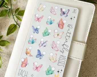 Butterfly Kisses A6 Savings Challenge | Savings Trackers | Cash Stuffing | Budgeting