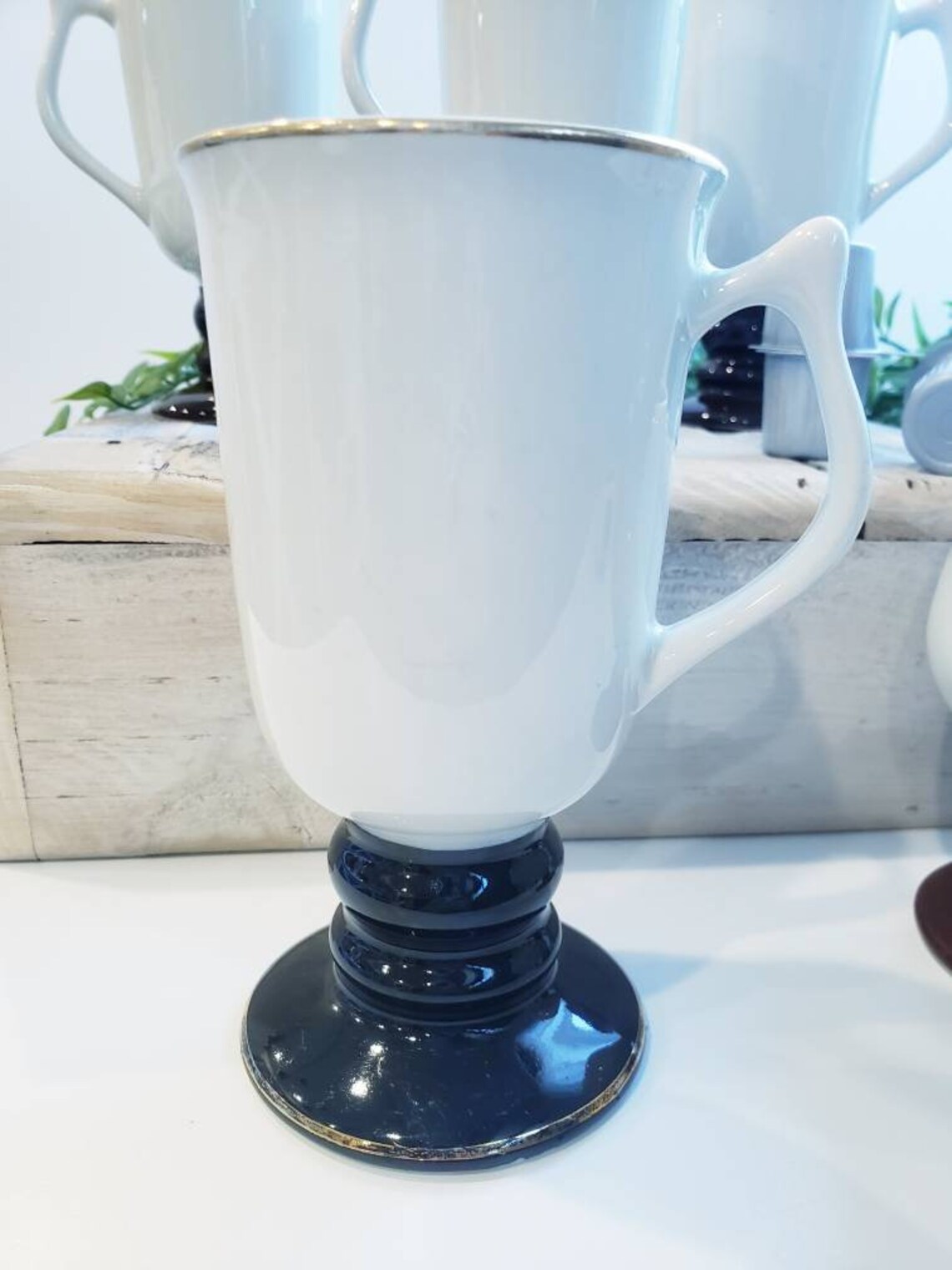 70s Vintage Hall Coffee Mugs Mismatched Set of 5 Pedestal Etsy