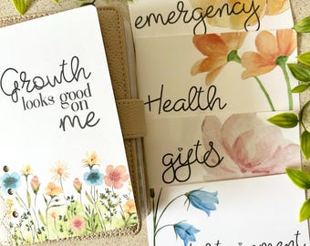 Custom A6 Binder Set | Envelope Category Inserts w/Dashboard | Cash Envelopes | Budgeting & Finance Planning
