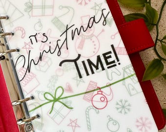 Christmas A6 Binder Front Dashboard | Cash Envelopes | Cash Stuffing | Budget Binder