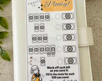 Twenty Is Plenty! A6 Mini Savings Challenge | Cash Stuffing | Budgeting