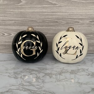 Personalized Decorative Pumpkin