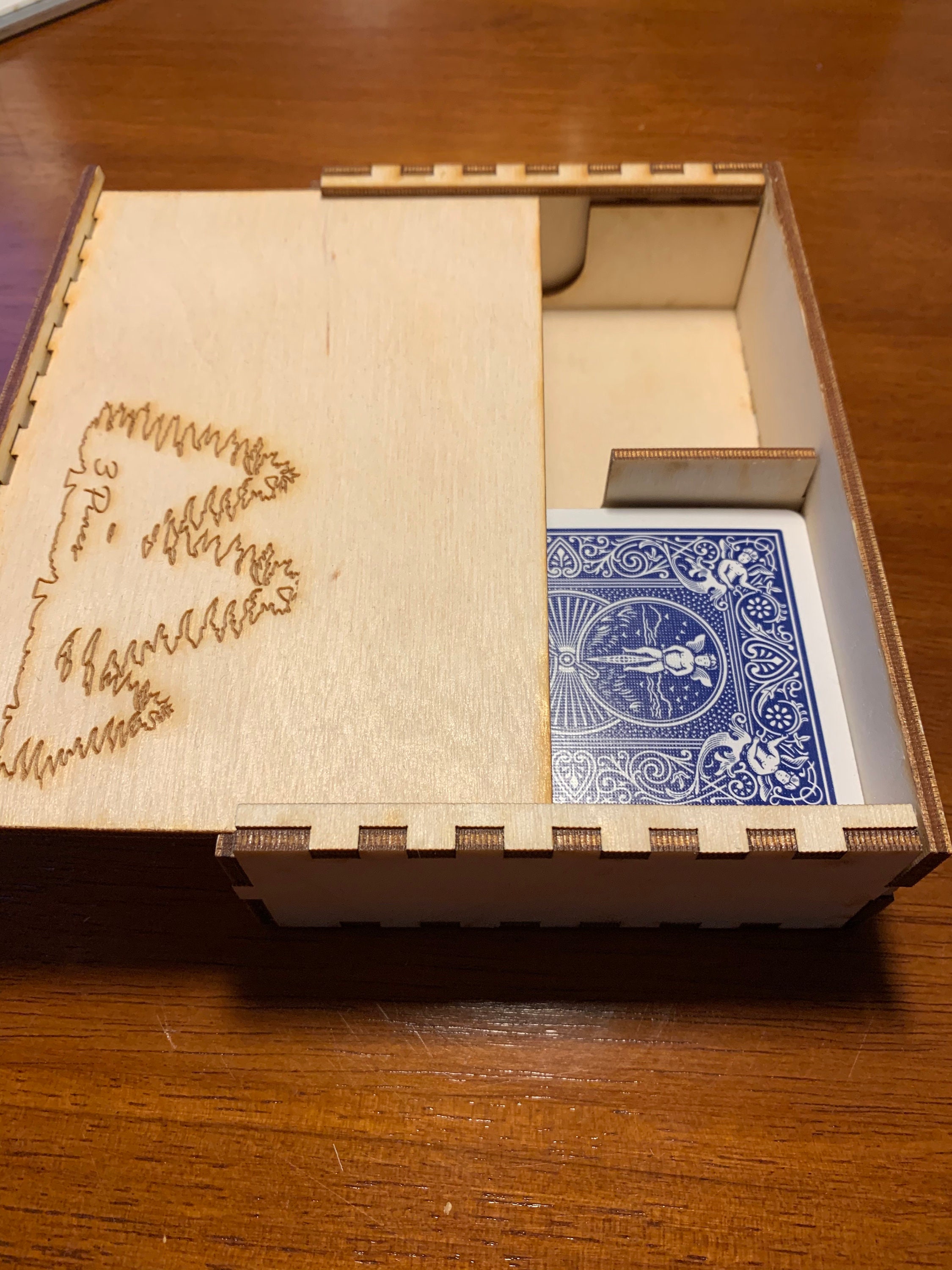 Laser Cut Playing Card Box Etsy
