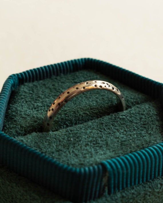 Poppy Seed Handmade Sterling Silver Ring.