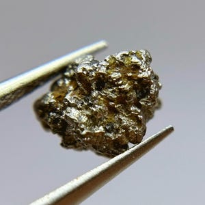 Native Platinum crystal (nugget) from Konder, Aldan shield, Khabarovskiy kray, Far East Siberia. image 1