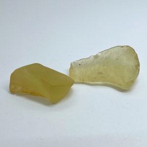 Libyan Desert Glass (Libyan Gold Tektite), 28 million years old from the Sahara Desert.