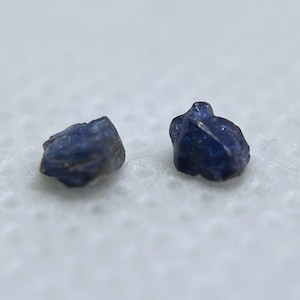 Natural cobalt blue gem spinel crystal.