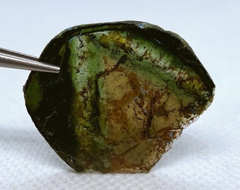 Top Qualität Liddicoatit Wassermelonen Turmalin Kristall Scheibe Doppelpoliert Specimen aus Madagaskar.