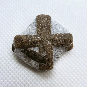 А perfect Staurolite crystal on matrix form Kola Peninsula,Russia.