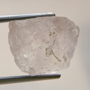 Natural morganite (pink beryl) crystal from Afghanistan.
