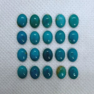 Natural top grade stabilized calibrated turquoise cabochons from Armenia. Unusual mine!