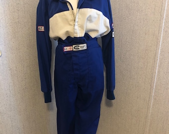 Yellow SIMPSON Jumpsuit PPG FedEx Championship Trammell Toyota Racing Vintage