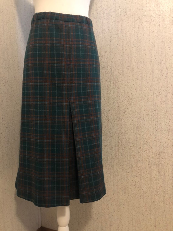 Vintage 70’s Plaid Skirt - image 1