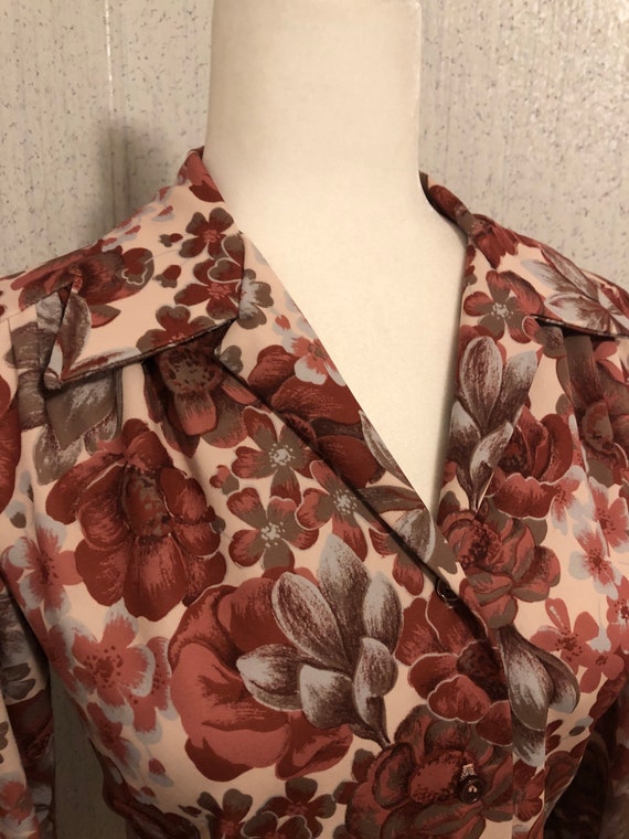 Vintage 70’s Floral Button Up - image 2