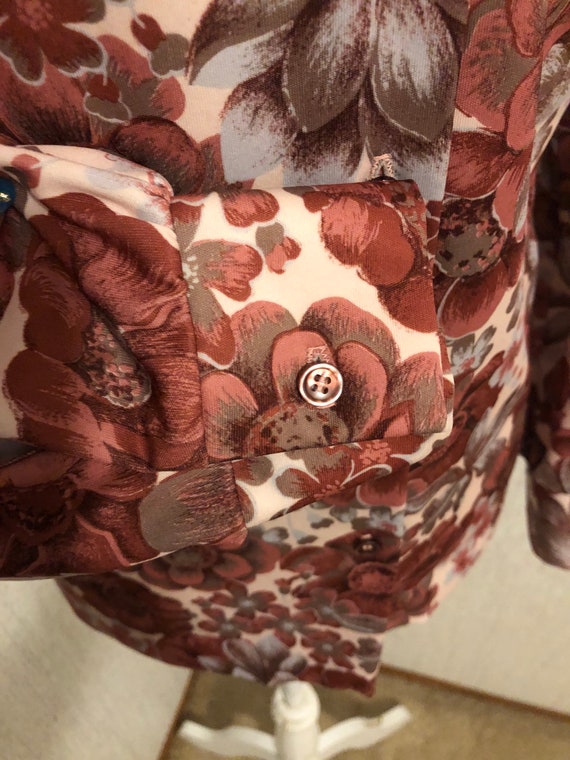 Vintage 70’s Floral Button Up - image 4