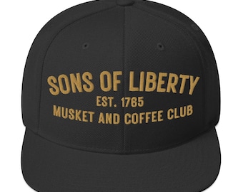 Sons of Liberty Musket & Coffee Club Embroidered Snapback Hat