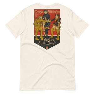 George Washington The Spirit Still Lives Vintage Bunt-weiße T-Shirt