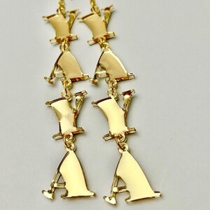 Custom earring Old English Letters : Personalized Acrylic Gothic Names image 14