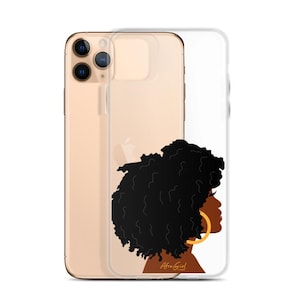 AfroGirl, cheveux naturels, mélanine, Coque iPhone 7-15 Pro Max