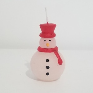 Snowman Candle