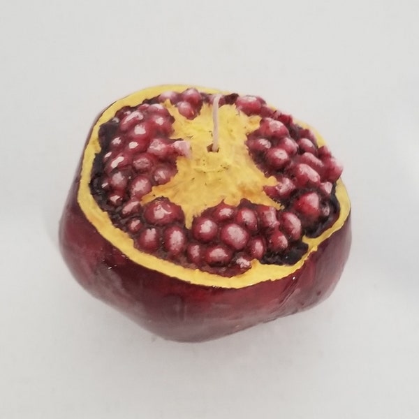 Pomegranate Candle, Exclusive  Pomegranate Fruit Shape Candle, Realistic Pomegranate Apple Candle, Shaped Candle,Amazing Gift, Free shipping