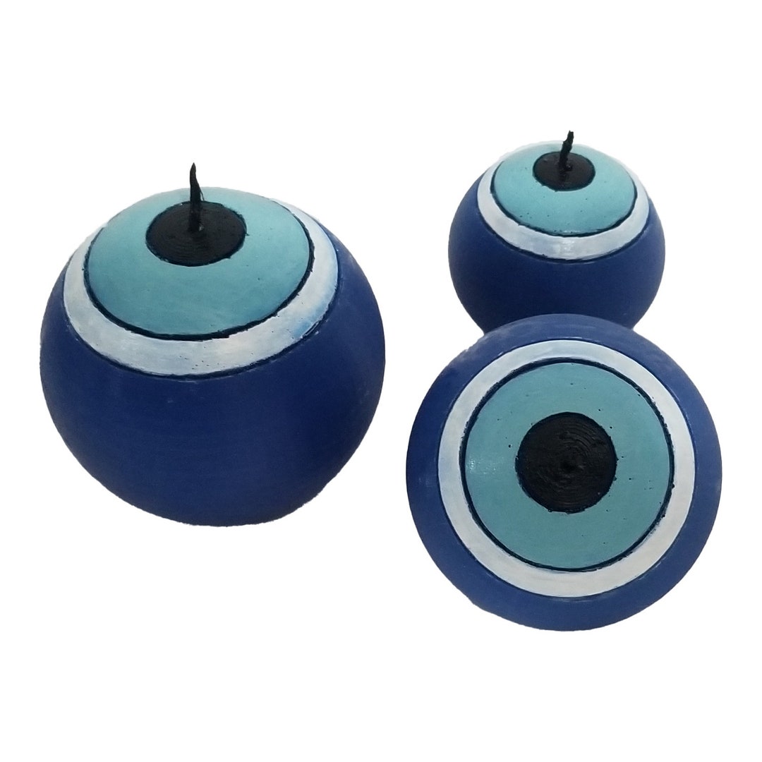 Evil Eye Candle Evil Eye Home Decor Nazar Candle Handmade Etsy Australia