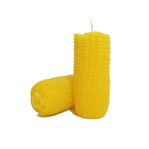 Handcrafted Corn Candle: Realistic Paraffin Wax Candle