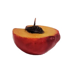 Realistic Peach Candle: Decorative Fruit Candle