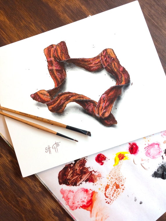 Bacon Drawing Color