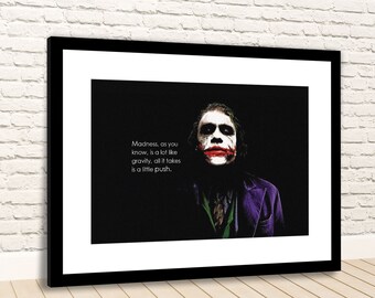 Heath Ledger Quote Etsy