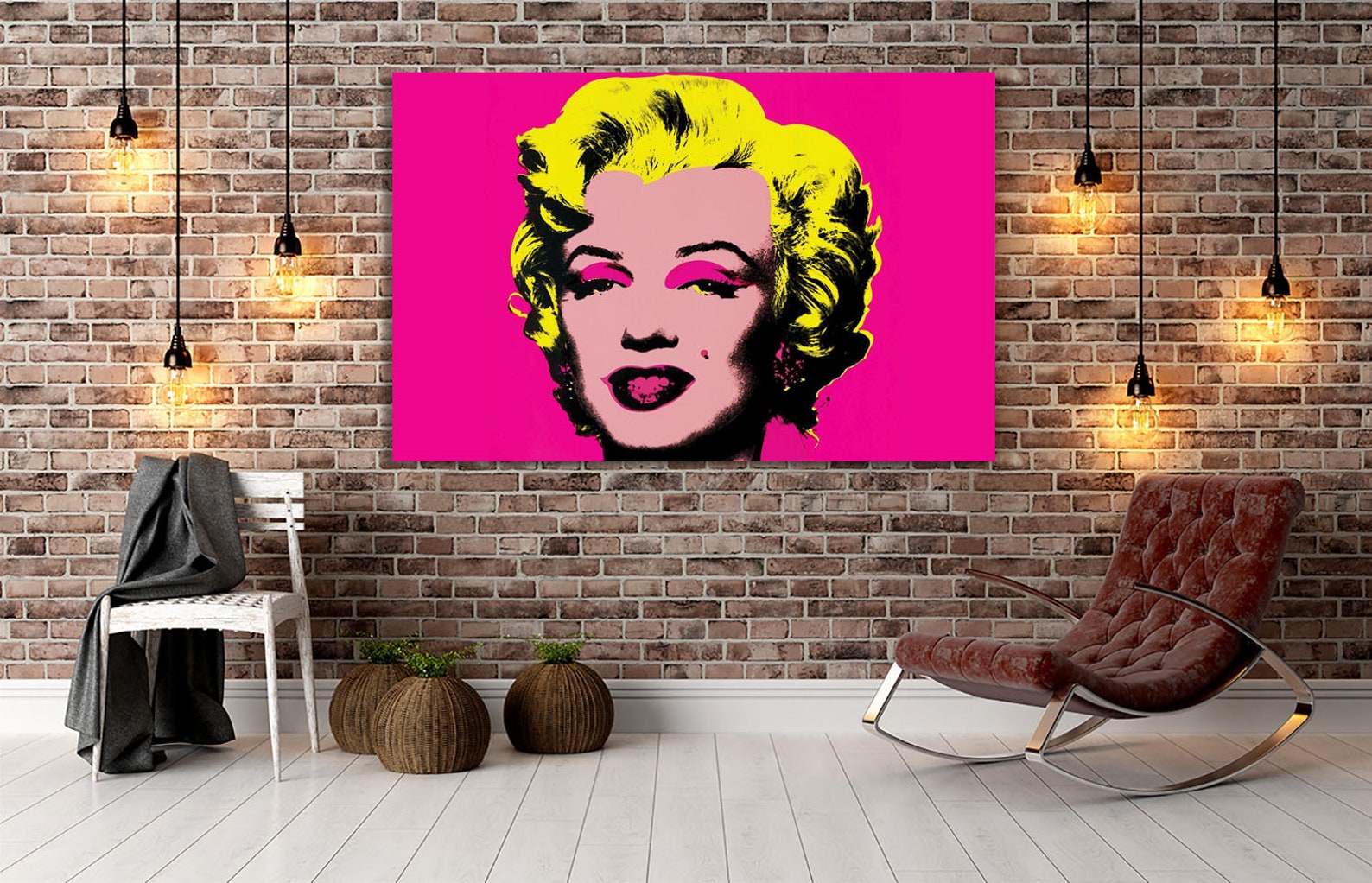 Marilyn Monroe Pop Art Andy Warhol Canvas Wall Art | Etsy