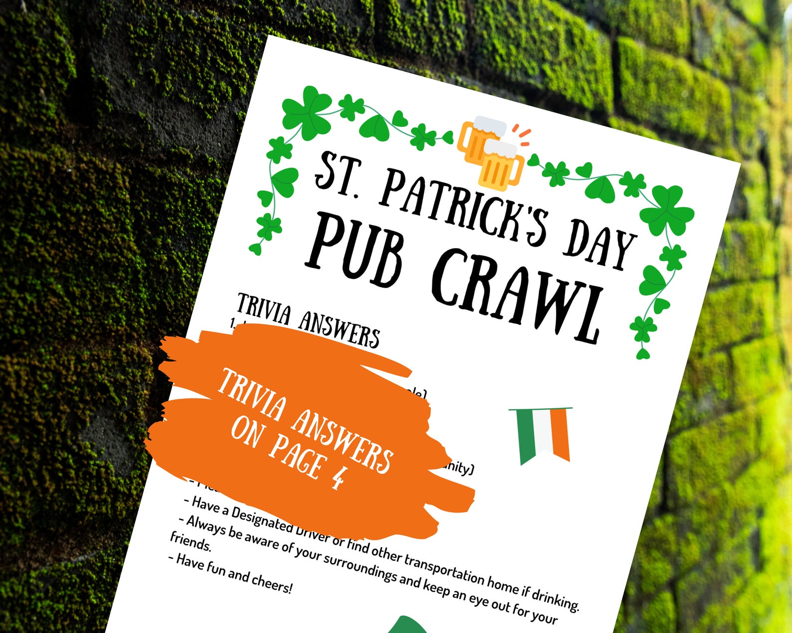 St. Patricks Day Bar Crawl College Pub Crawl St. Pattys Etsy
