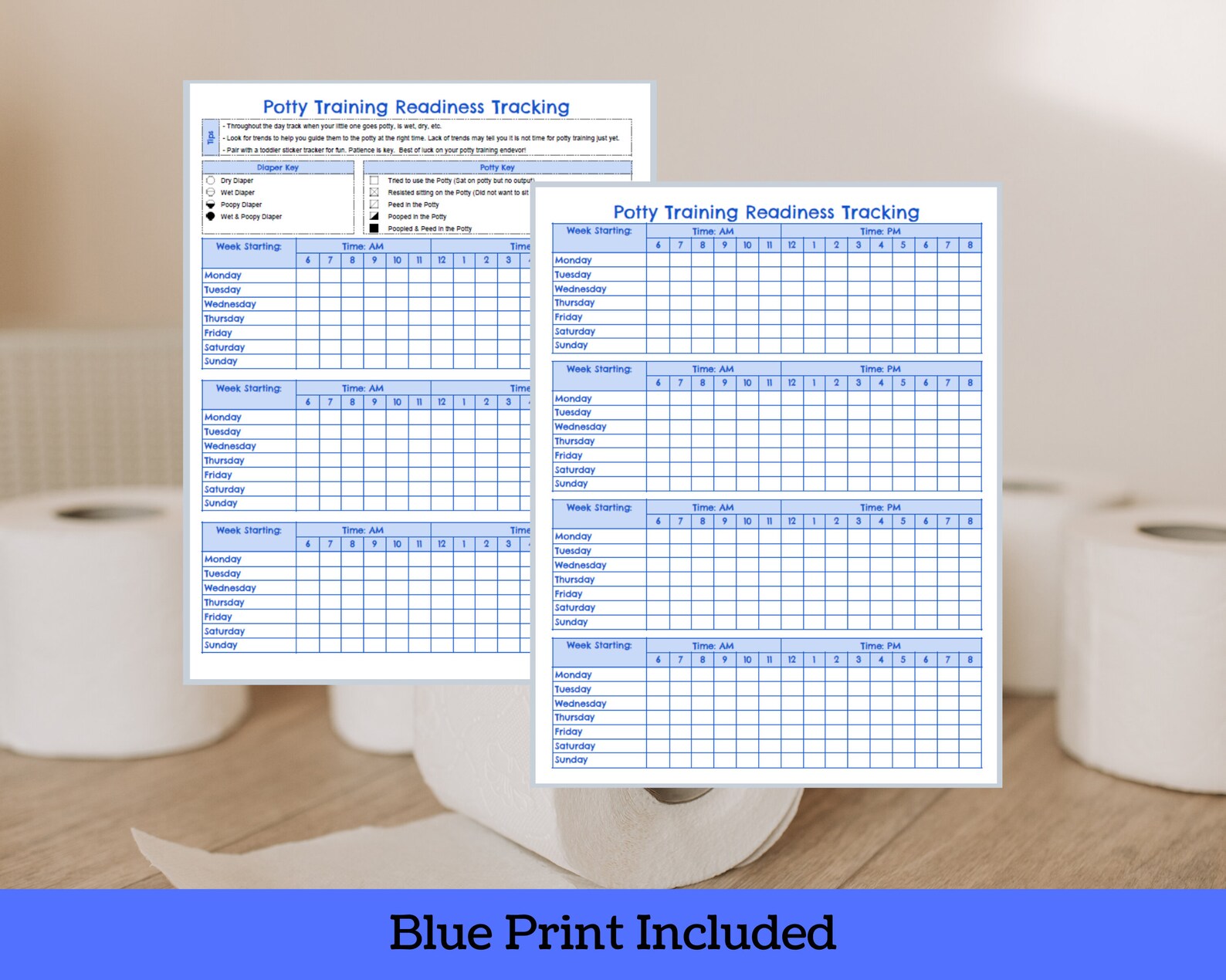 Pottytraining Readiness Tracker for Parents Printable Kids Toilet
