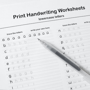 Printable Handwriting Worksheets–5 Pages (Letters, Words, and Sentences) | For Middle School Kids and Up + Adults | *PDF File Only*