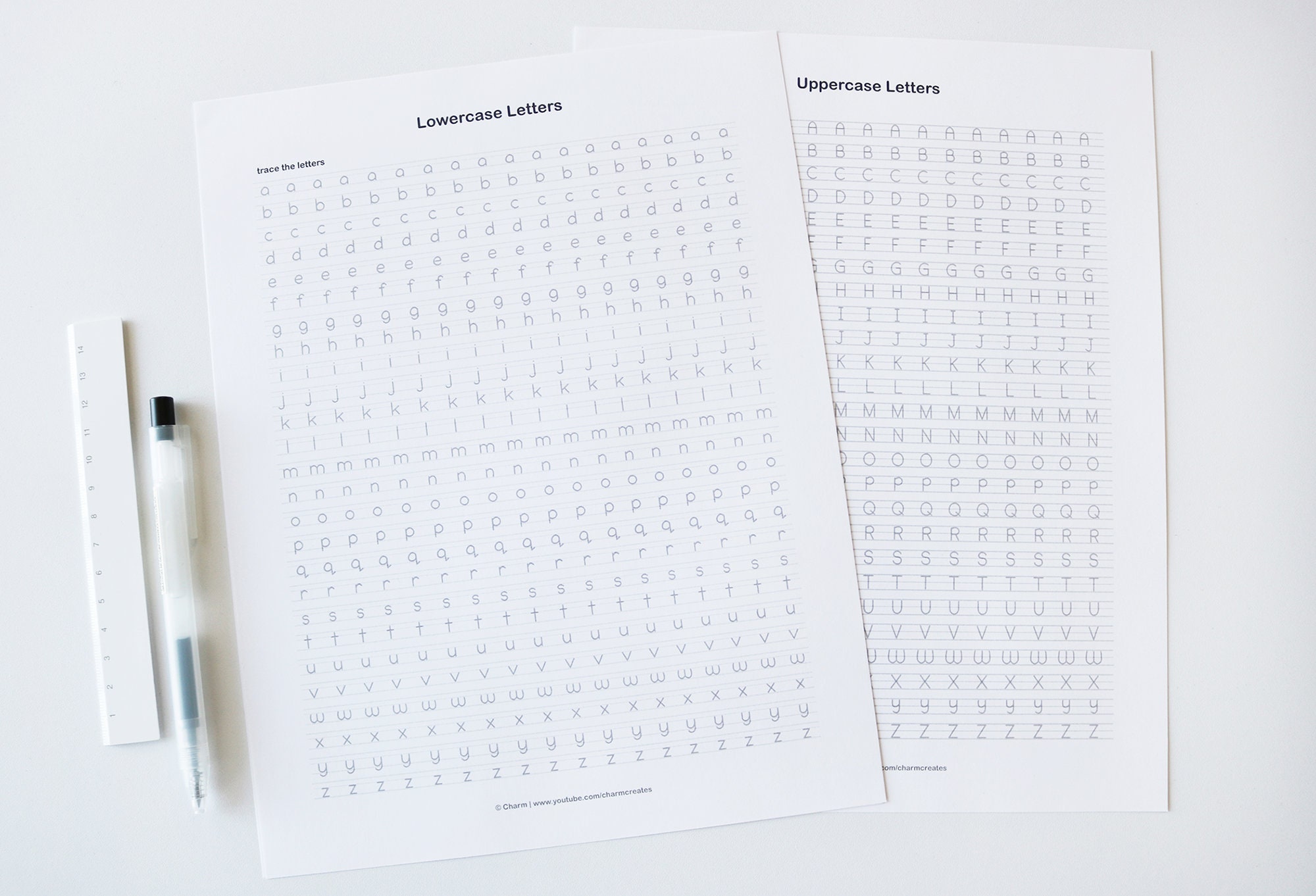 Printable Handwriting Worksheets5 Pages letters Words and Etsy