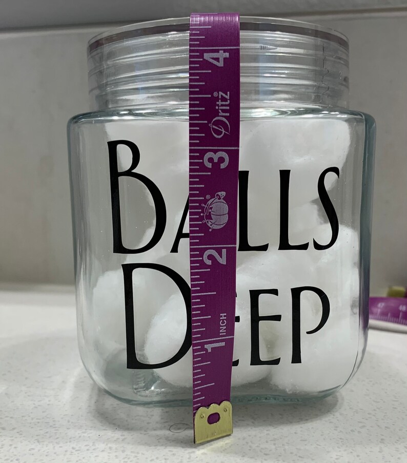 Qtip and Cotton Ball Holders Balls Deep and Just the Tip Etsy