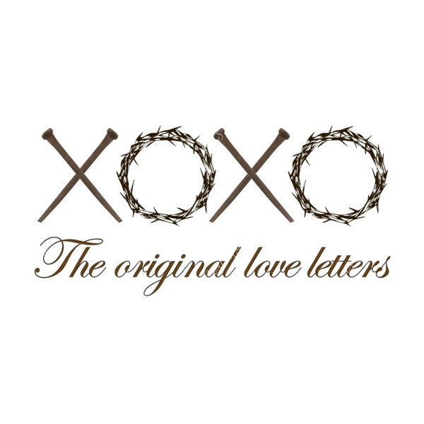 Two designs included! XOXO The original love letters svg, png and jpeg