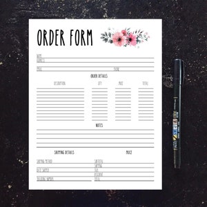 Order form