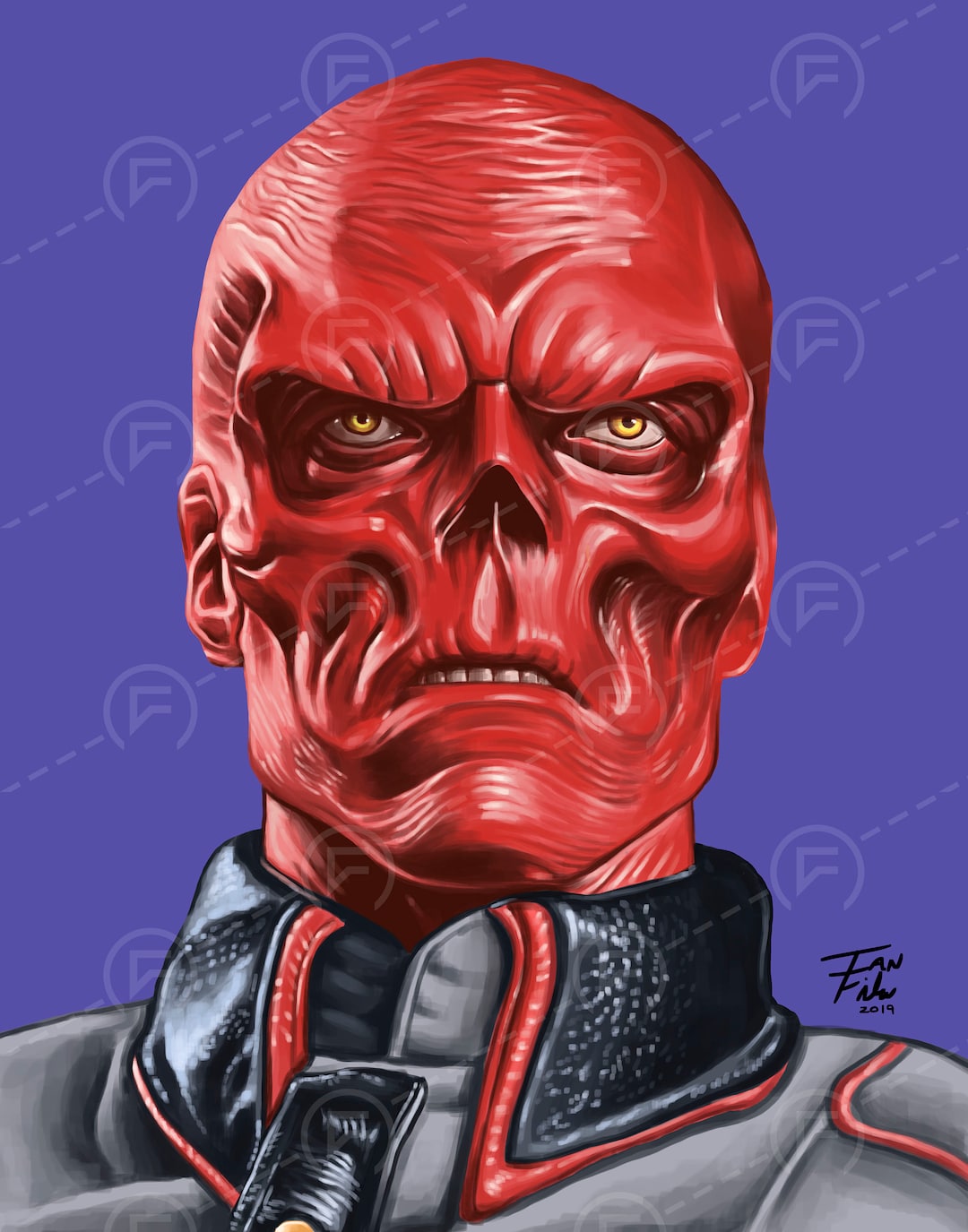 Red Skull, Captain America, Avengers, Marvel, Digital Print - Etsy