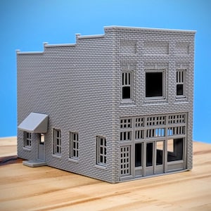 HO Scale - Marshall NY Brick Street Store #1 - Gebäude im Maßstab 1:87
