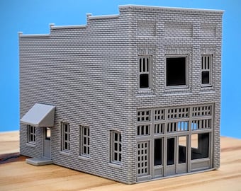 S - Marshall NC Brick Main Street Store #1 - 1:64 Scale Building